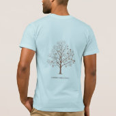 Change is Beautiful Inspirational Tree Sketch T-Shirt (Rückseite)