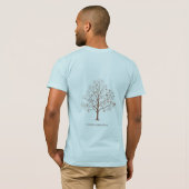 Change is Beautiful Inspirational Tree Sketch T-Shirt (Schwarz voll)