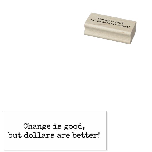 change is good but gummistempel (Stempel)