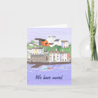 Change of Address card Ankündigung