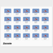 Change of Address sticker cardinal (Blatt)