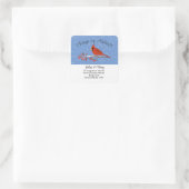 Change of Address sticker cardinal (Tasche)