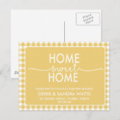 Change of address we have moved house rustic ankündigungspostkarte (Vorne/Hinten)