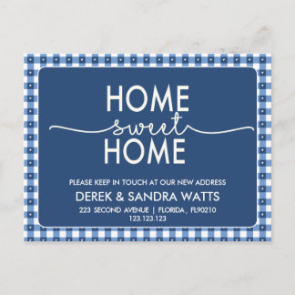 Change of address we have moved house rustic ankündigungspostkarte