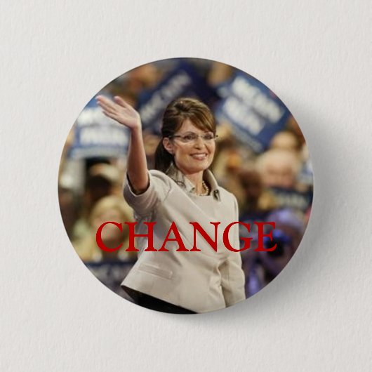 CHANGE-SARAH PALIN BUTTON (Vorderseite)