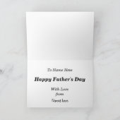 Change Text Add Names Steam Train Father's Day Karte (Innenseite)