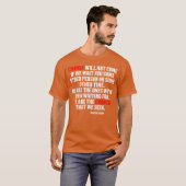 Change will not come Inspirational Obama Quote Tee (Vorne ganz)