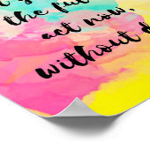 "Change your life today" - Inspiration Poster (Ecke)