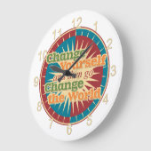Change Yourself Große Wanduhr (Winkel)