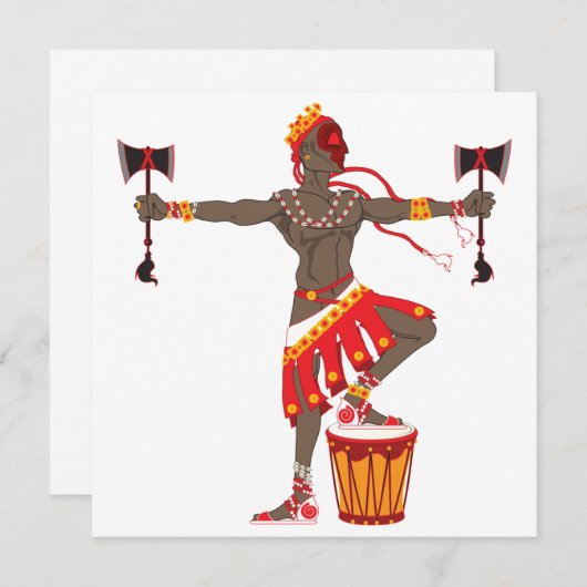 Chango-Einladungen Einladung (Vorne/Hinten)