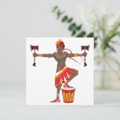 Chango-Einladungen Einladung (Stehend Vorderseite)