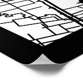 Changshu China Stadtplan Poster (Ecke)