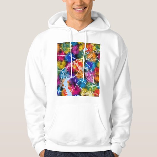 Changwon-si South Korea City Map Hoodie (Vorderseite)
