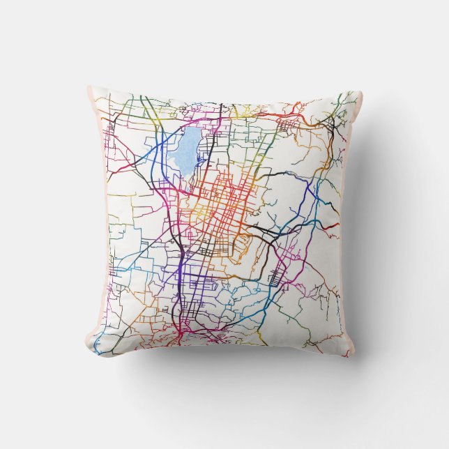 Changzhi China City Map Kissen (Vorderseite)