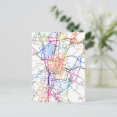 Changzhi China City Map Postkarte (Stehend Vorderseite)