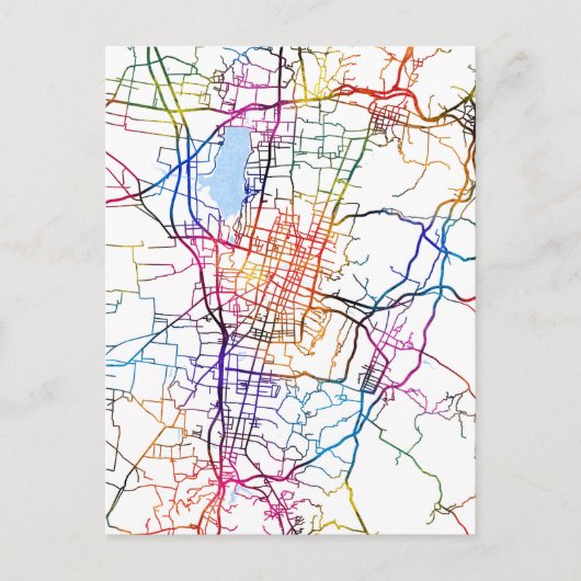 Changzhi China City Map Postkarte (Vorderseite)