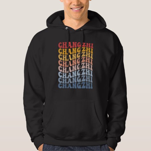 Changzhi City Groovy Retro Hoodie (Vorderseite)