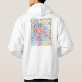Changzhou China City Map Hoodie (Rückseite)