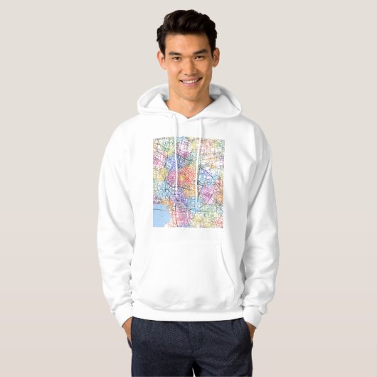 Changzhou China City Map Hoodie (Vorne ganz)