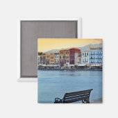 Chania at dusk, Chania, Kreta, Griechenland Magnet (Vorderseite/Rückseite)