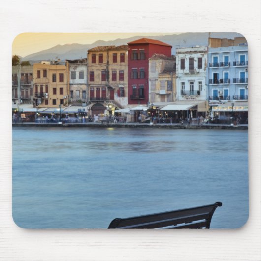 Chania at dusk, Chania, Kreta, Griechenland Mousepad (Vorne)