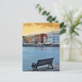 Chania at dusk, Chania, Kreta, Griechenland Postkarte (Stehend Vorderseite)