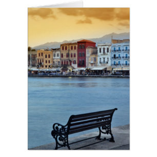 Chania bei Dämmerung, Chania, Kreta, Griechenland