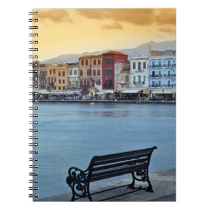 Chania bei Dämmerung, Chania, Kreta, Griechenland Notizblock