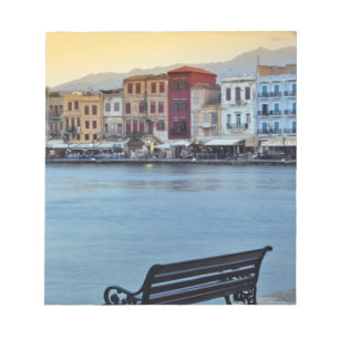 Chania bei Dämmerung, Chania, Kreta, Griechenland Notizblock