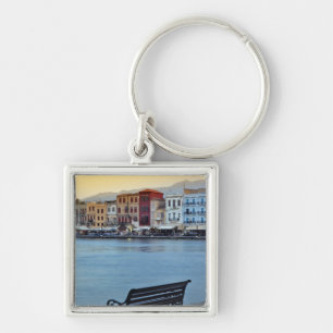 Chania bei Dämmerung, Chania, Kreta, Griechenland Schlüsselanhänger
