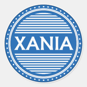 Chania City Pride Emblem – Griechische Identität Runder Aufkleber