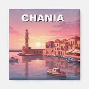 Chania Greece Travel Magnet