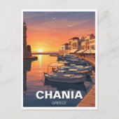 Chania Greece Travel Postkarte (Vorderseite)