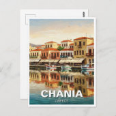 Chania Greece Travel Postkarte (Vorne/Hinten)
