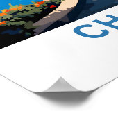 Chania Greece Travel Print Poster (Ecke)