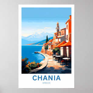 Chania Greece Travel Print Poster