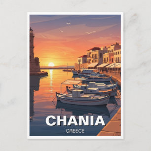 Chania Griechenland Reise Postkarte