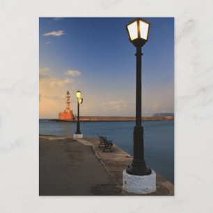 Chania Hafen und Venezianischer Leuchtturm bei Son Postkarte