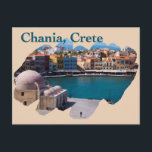 Chania, Kreta: Venezianischer Hafen Postkarte<br><div class="desc">Chania ist eine charmante Stadt und liegt im Nordwesten der Insel Kreta, der größten der griechischen Inseln. Die kleinen, gewundenen Straßen, die die Altstadt bilden, beginnen am alten, Venezianischen Hafen. Chania beherbergt jedes Jahr viele Besucher, da die Stadt von einem Flughafen bedient wird und ein guter Ausgangspunkt ist, um einige...</div>