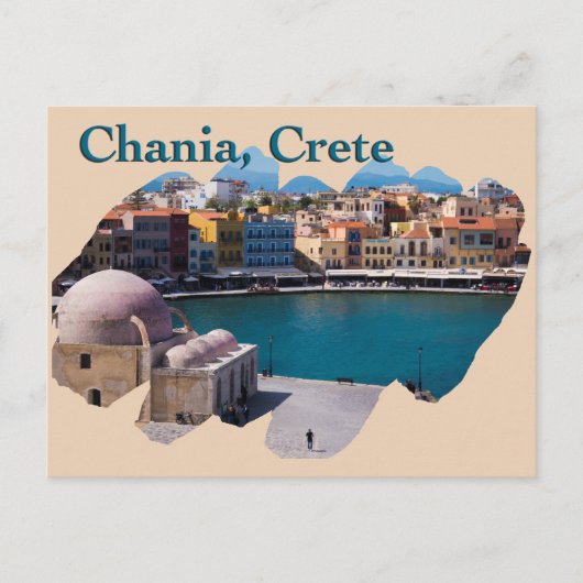 Chania, Kreta: Venezianischer Hafen Postkarte (Vorderseite)