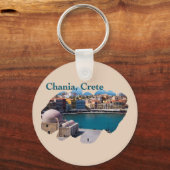 Chania, Kreta: Venezianischer Hafen Schlüsselanhänger (Vorderseite)