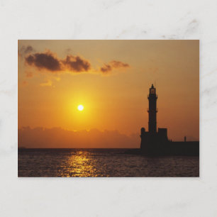 Chania Lighthouse Postkarte