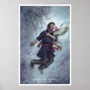 Chänier fällt in den Kampf Poster