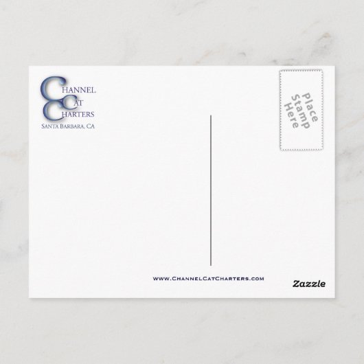 Channel Cat bei Sunset Postkarte (Rückseite)