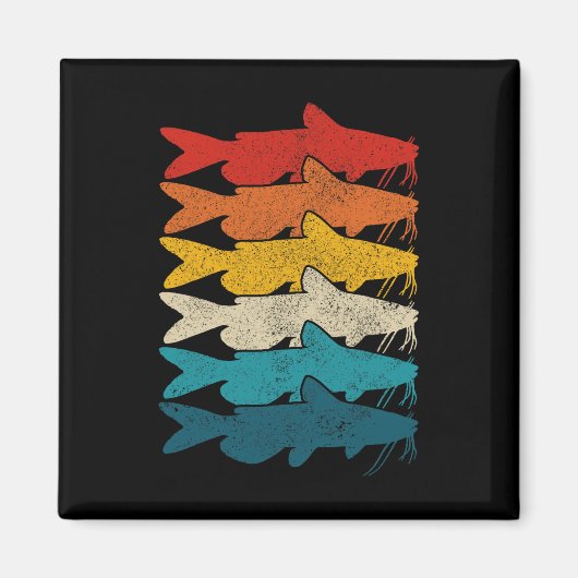 Channel Catfish Vintager Fisch Fisch Fisch Fischen Magnet (Vorne)