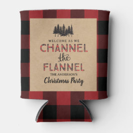 Channel Das Flannel Weihnachtsfest Party kann kühl Dosenkühler