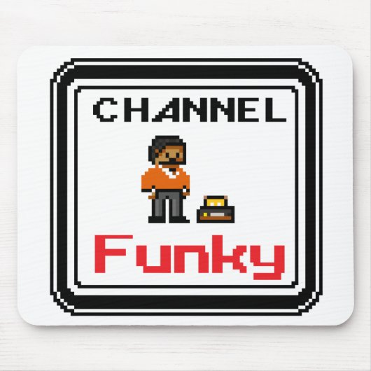 Channel Funky Pixel Art Mousepad (Vorne)