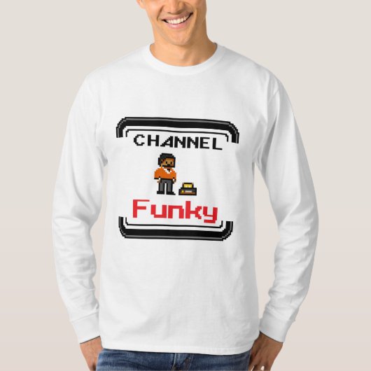 Channel Funky Pixel Art T-Shirt (Vorderseite)