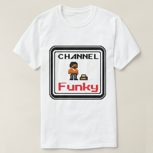 Channel Funky Pixel Art T-Shirt (Design vorne)