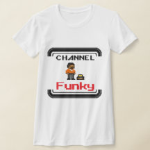 Channel Funky Pixel Art T - Shirt Tank Top